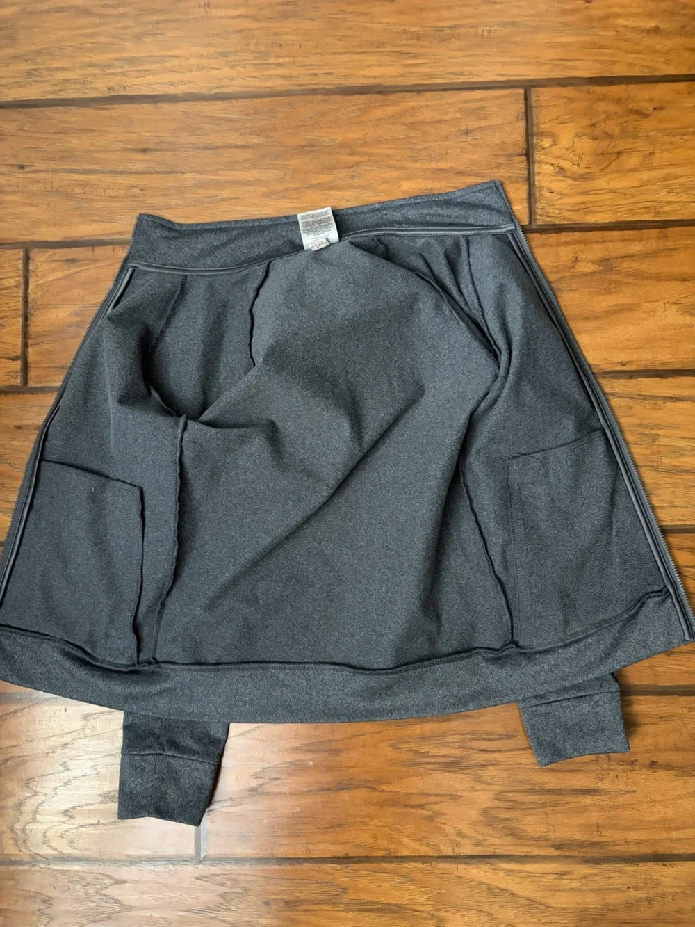 Adidas Kid’s Heather Gray Full-Zip Athletic Jacket with Black Sleeve Logo